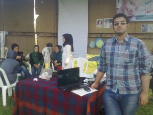 غرفه دانشجویان گرافیک دانشگاه چمران