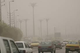 گرد و غبار در برخي شهرهاي خوزستان