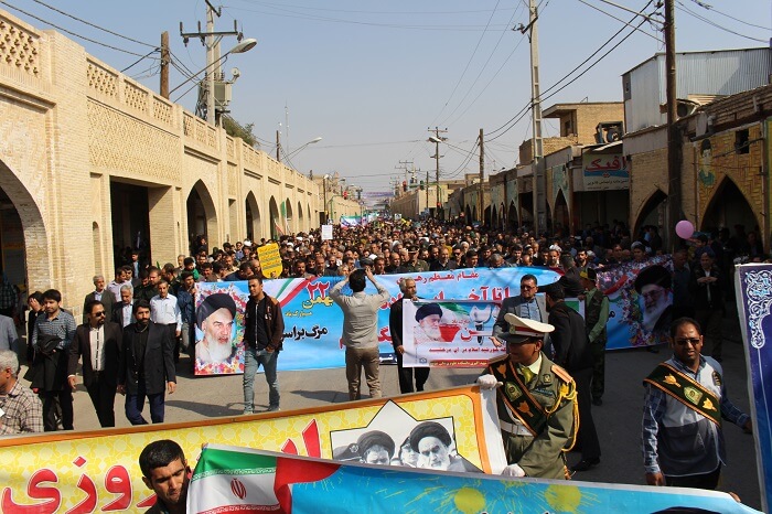گزارش تصویری راهپیمایی ۲۲ بهمن در شهرستان شوشتر