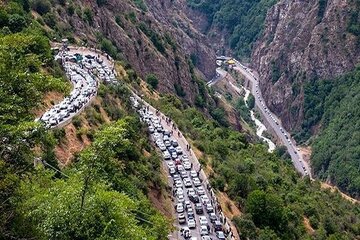 جاده چالوس مسدود شد جاده چالوس مسدود شد